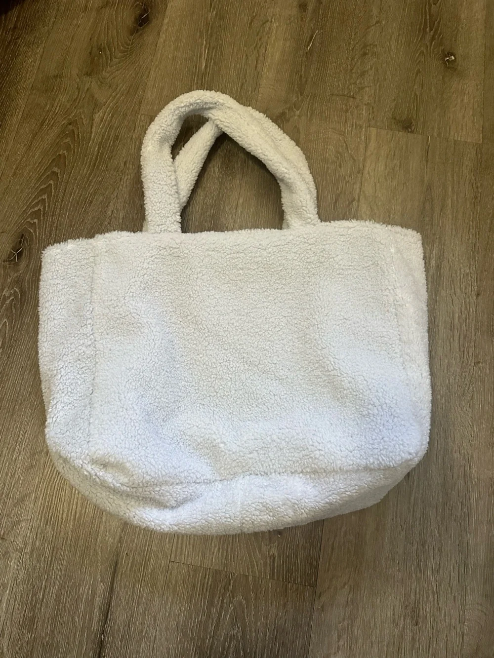 PINK Victoria's Secret Cream Sherpa Tote